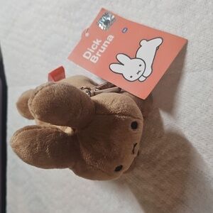 Miffy Brown Plush Bunny Keychain